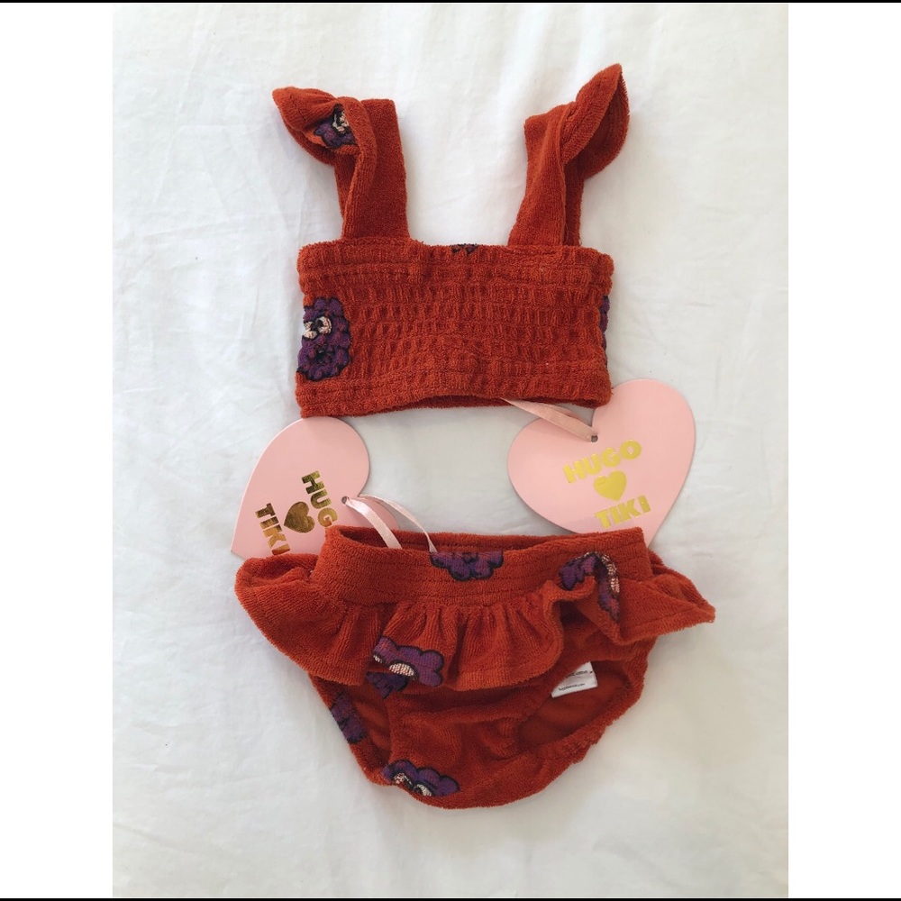 Hugo Loves Tiki Terry Ruffle Bikini Set